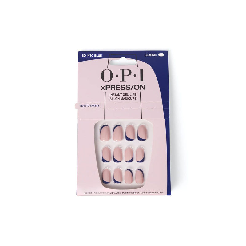 OPI - Xpress ON Artificial Nails So Into Blue Longue Almond Health & Beauty