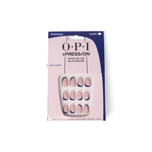 OPI - Xpress ON Artificial Nails So Into Blue Longue Almond Health & Beauty