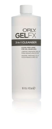 ORLY - GelFx 3 In 1 Cleanser Professional Nail Care Solution For Cleanse And Prep Beauty & Personal Care 16 oz