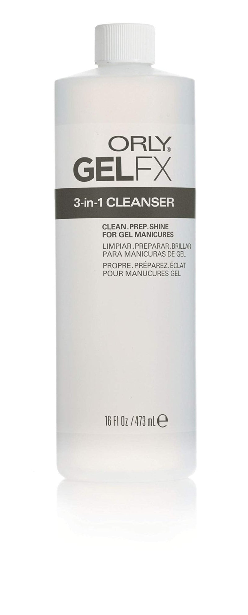 ORLY - GelFx 3 In 1 Cleanser Professional Nail Care Solution For Cleanse And Prep Beauty & Personal Care 16 oz