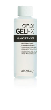 ORLY - GelFx 3 In 1 Cleanser Professional Nail Care Solution For Cleanse And Prep Beauty & Personal Care 4 oz
