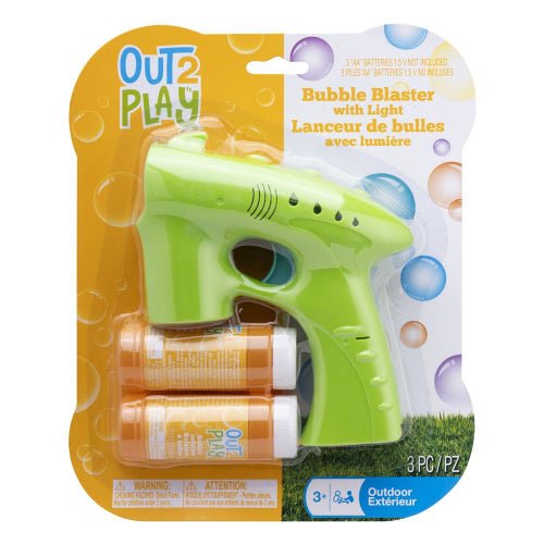 OUT to PLAY - EXTREME BUBBLE BLASTER WITH LIGHT Games & Toys