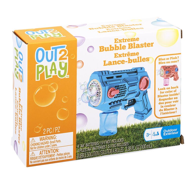 OUT to PLAY - EXTREME BUBBLE BLASTER WITH LIGHT Games & Toys