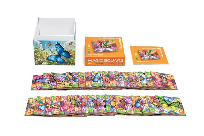Outset Media - Magic Square Puzzle: Butterflies (36pc) Toys & Games