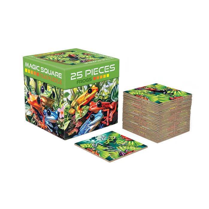 Outset Media - Magic Square Puzzle: Frogs (25pc) Toys & Games