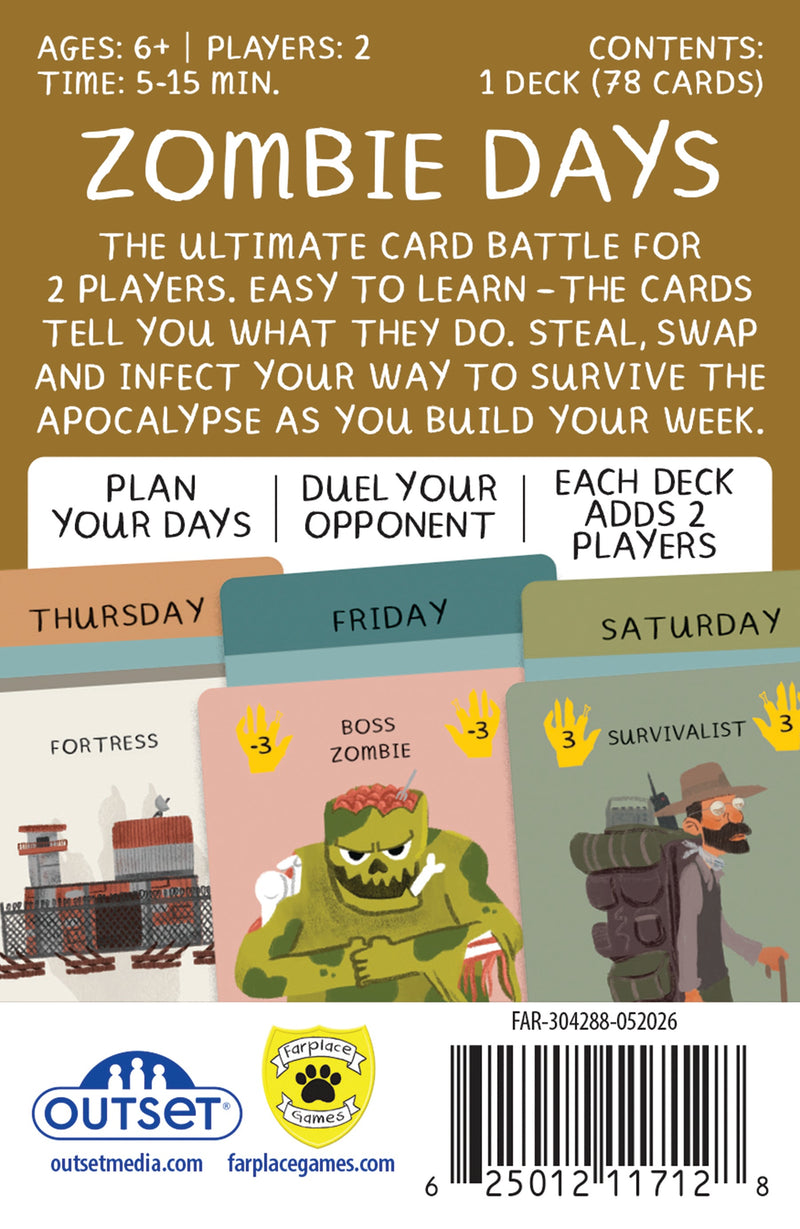Outset Media - Zombie Days Card Game - product view 2