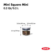 OXO - POP 2.0 Set of 4 Mini Containers Home & Kitchen