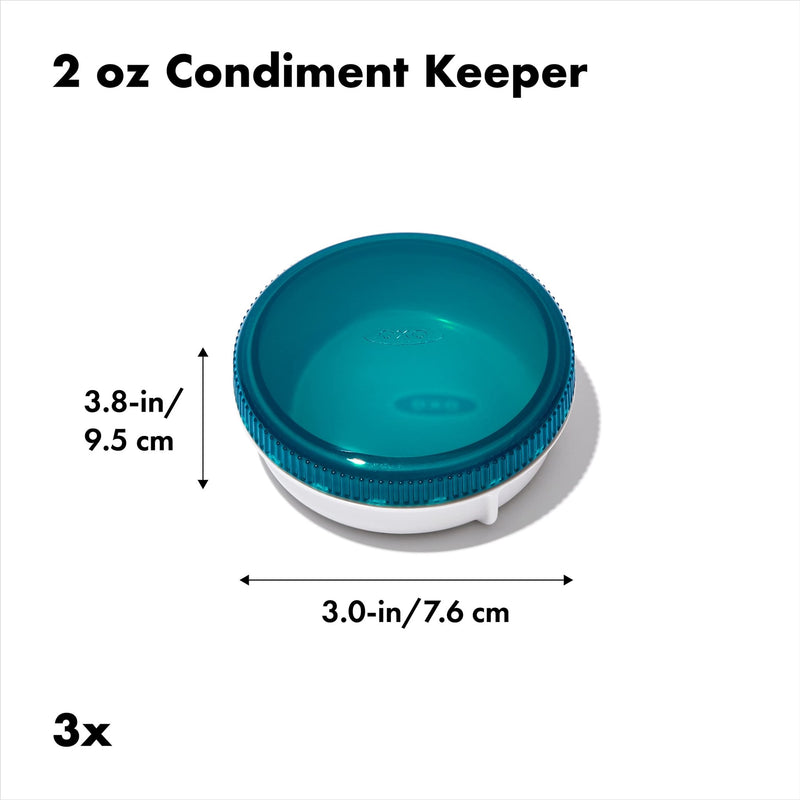 OXO - PREP & GO Condiment Keepers - set of 3 Home & Kitchen