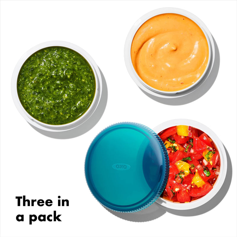 OXO - PREP & GO Condiment Keepers - set of 3 Home & Kitchen