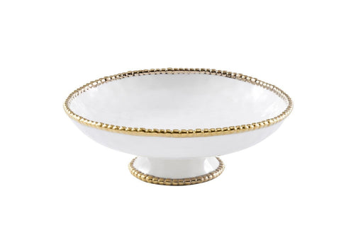 Pampa Bay - Golden Salerno Footed Serving Bowl - Limolin 