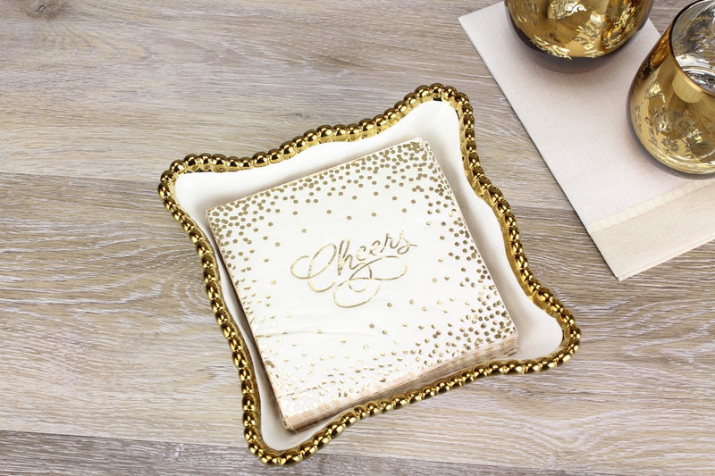 Pampa Bay - Golden Salerno Luncheon Napkin Holder Home & Kitchen