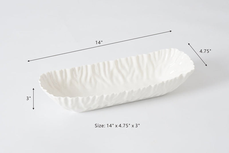 Pampa Bay - Mascali Bianca Deep Rectangular Server Home & Kitchen