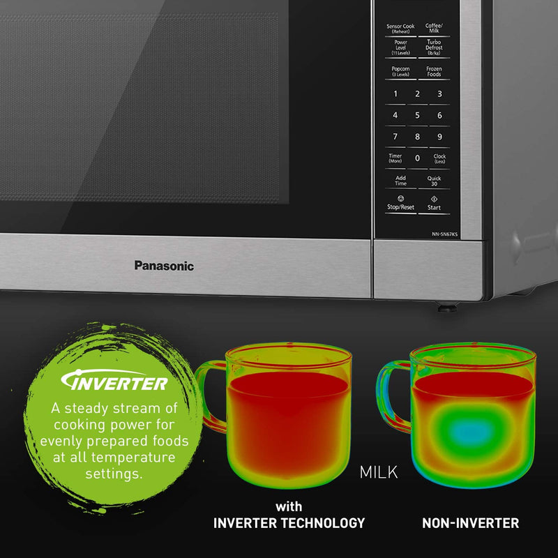 Panasonic NN-SC678S Genius Microwave, 1.3 cu. ft. — Refurbished