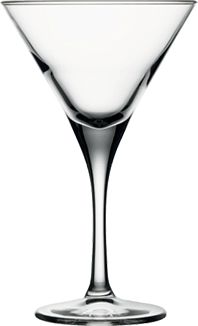 Pasabahce V-LINE 245 mL martini glass, sold as a set of 12