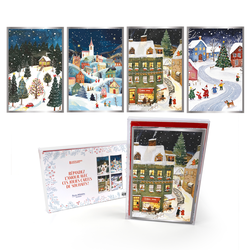 Pierre Belvédère - Signature - Chemins Enneigés Holiday Cards (Set of 8)