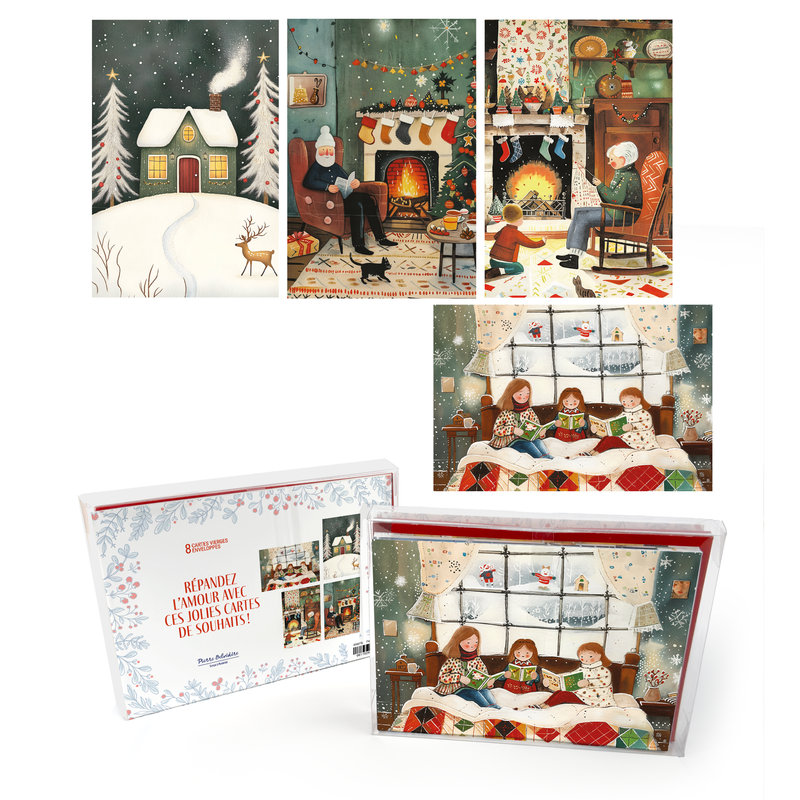 Pierre Belvédère - Signature - Chaleur du Foyer Holiday Cards (Set of 8)