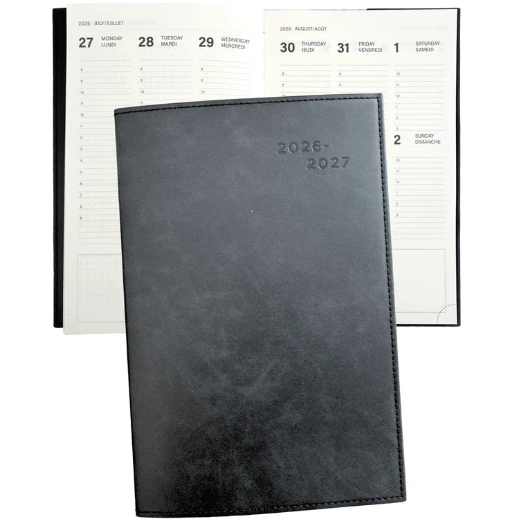 PBI - ACADEMIC AGENDA 2026 - 2027 - LARGE 1W/2P - PROGRAMMA - BLACK Office Supplies