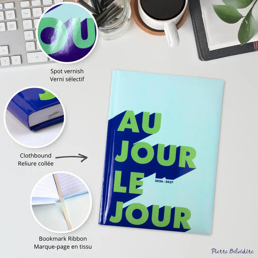 PBI - ACADEMIC AGENDA 2026 - 2027 - MEDIUM 1W/2P - AU JOUR LE JOUR Office Supplies