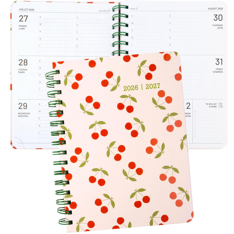 PBI - ACADEMIC AGENDA 2026 - 2027 - MEDIUM 1W/2P - CHERRY ON A STEM Office Supplies