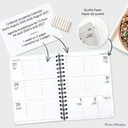 PBI - ACADEMIC AGENDA 2026 - 2027 - MEDIUM 1W/2P - FLOWER TRIO Office Supplies
