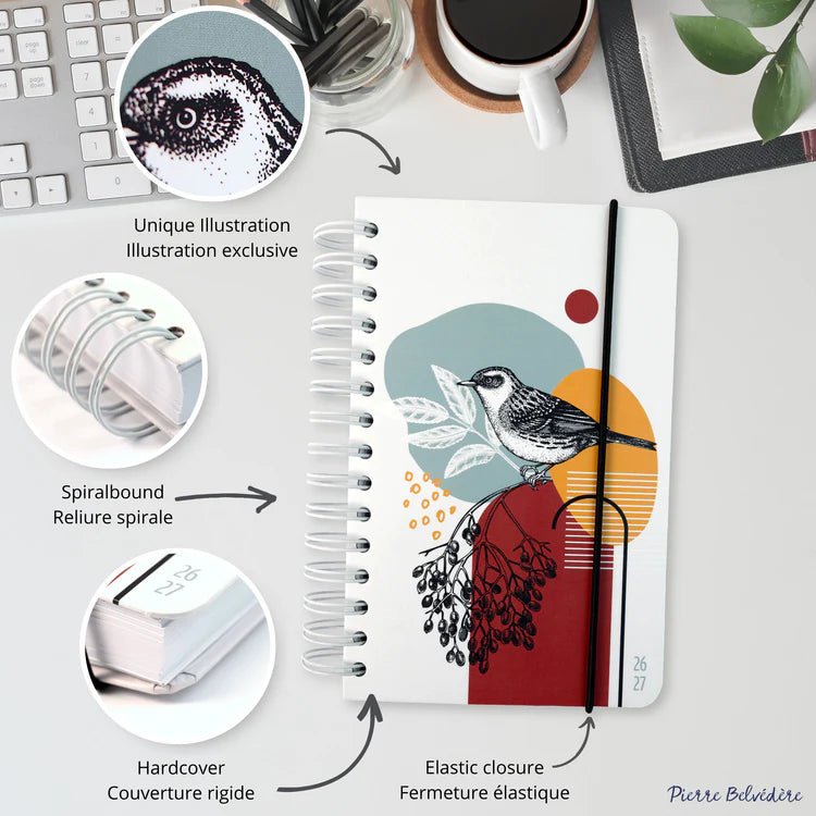 PBI - ACADEMIC AGENDA 2026 - 2027 - SMALL 1D/1P - GEO BIRD Office Supplies