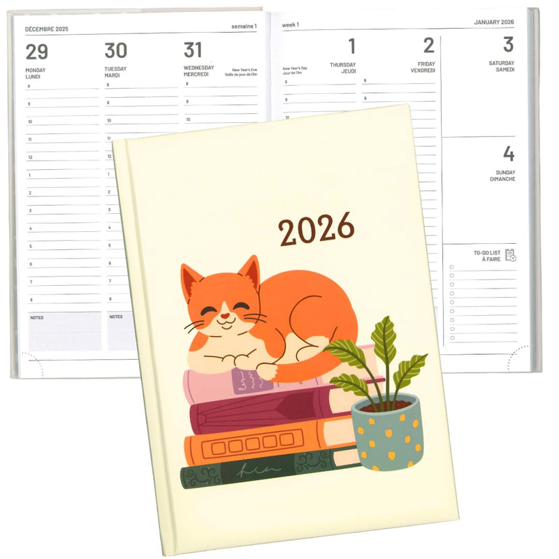 PBI - ANNUAL AGENDA 2026 - CATS AND BOOKS Games & Toys