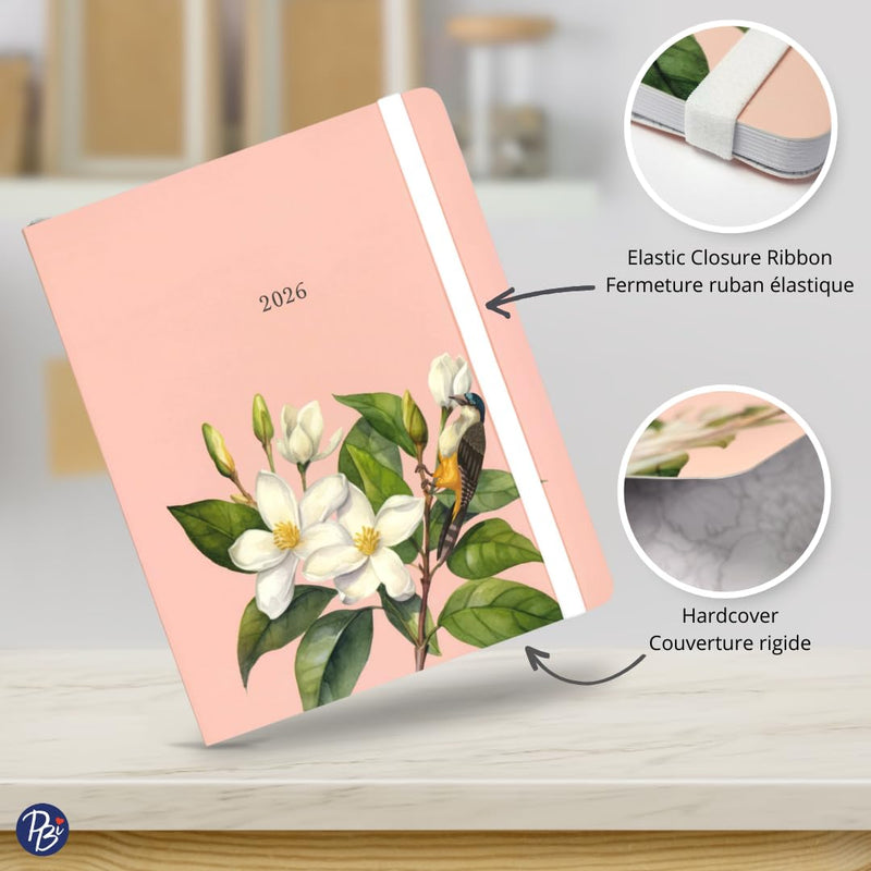 PBI - ANNUAL AGENDA 2026 OMNICO - WHITE FLOWERS Games & Toys