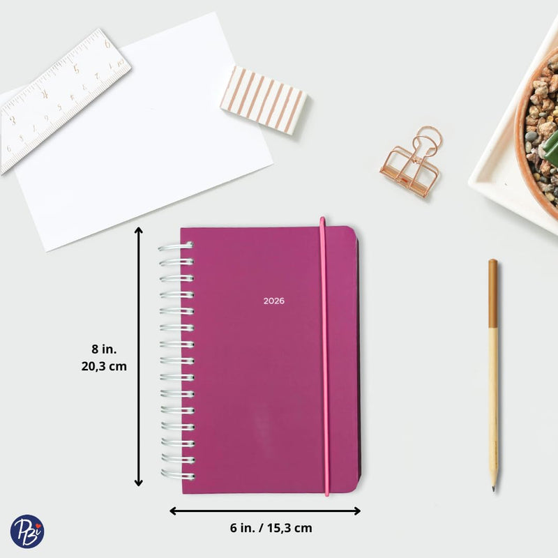 PBI - ANNUAL AGENDA 2026 - SMALL 1D/1P - FUCHSIA Games & Toys