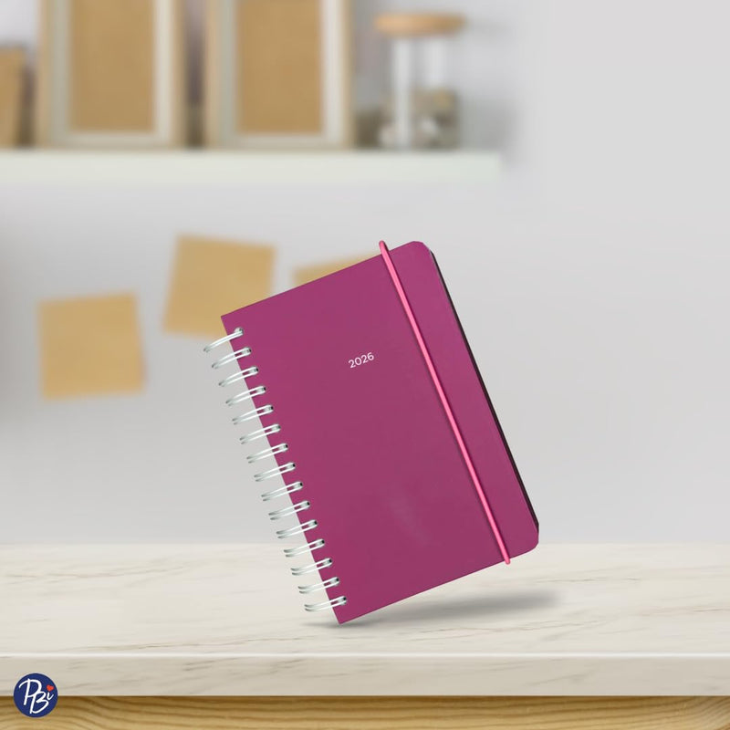 PBI - ANNUAL AGENDA 2026 - SMALL 1D/1P - FUCHSIA Games & Toys