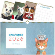 PBI - CALENDRIER 15 MOIS - 2026 - CHATS Games & Toys