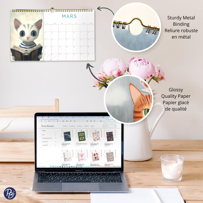 PBI - CALENDRIER 15 MOIS - 2026 - CHATS Games & Toys