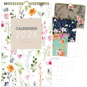 PBI - CALENDRIER 15 MOIS - 2026 - FLEURS CLASSIQUES Games & Toys