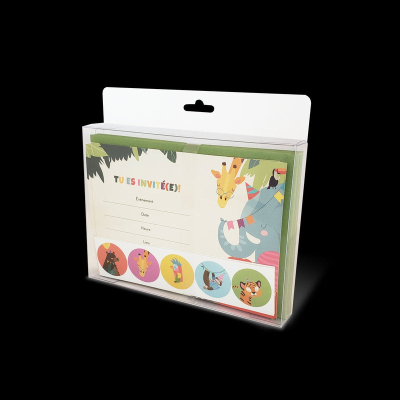 PBI - Invitation Sets : Kit For Birthday - Animal (Fr) Games & Toys