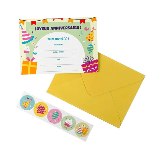 PBI - INVITATION SETS : KIT FOR BIRTHDAY - PRESENTS (FR) Arts & Entertainment