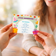 PBI - INVITATION SETS : KIT FOR BIRTHDAY - PRESENTS (FR) Arts & Entertainment