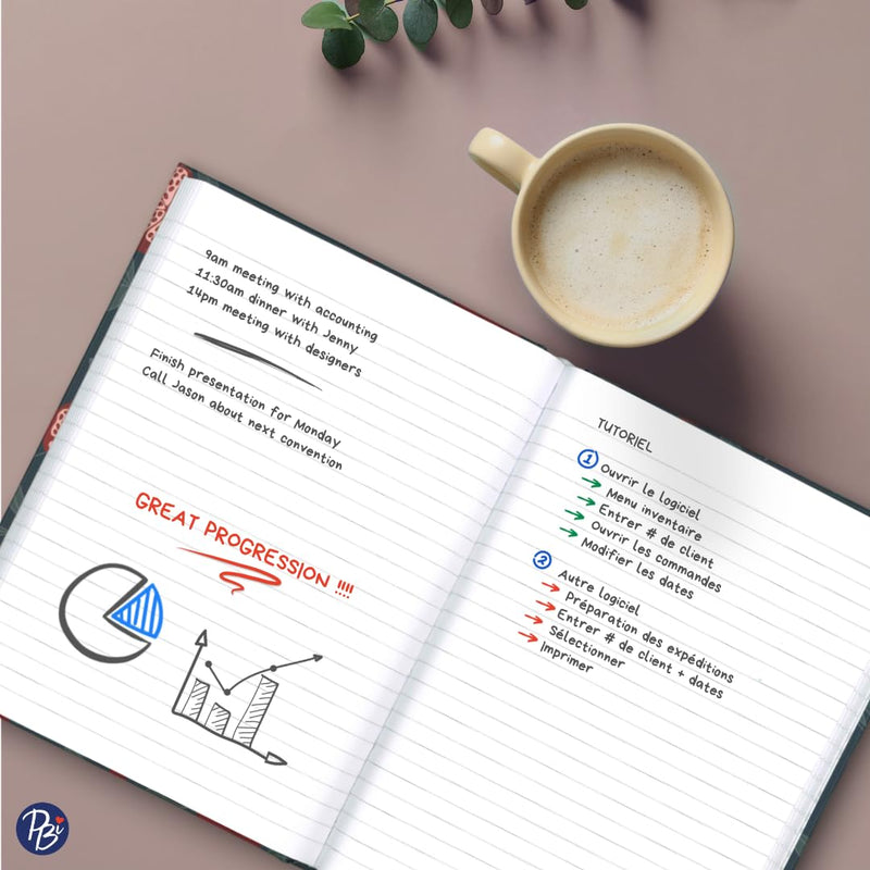 PBI - M. NOTEBOOK - BLUE MOTIF Games & Toys
