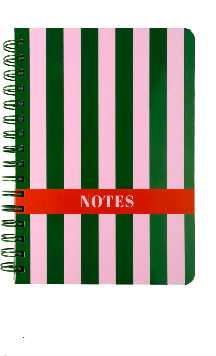 PBI - NOTEBOOK - MEDIUM - PINK AND GREEN Office Supplies