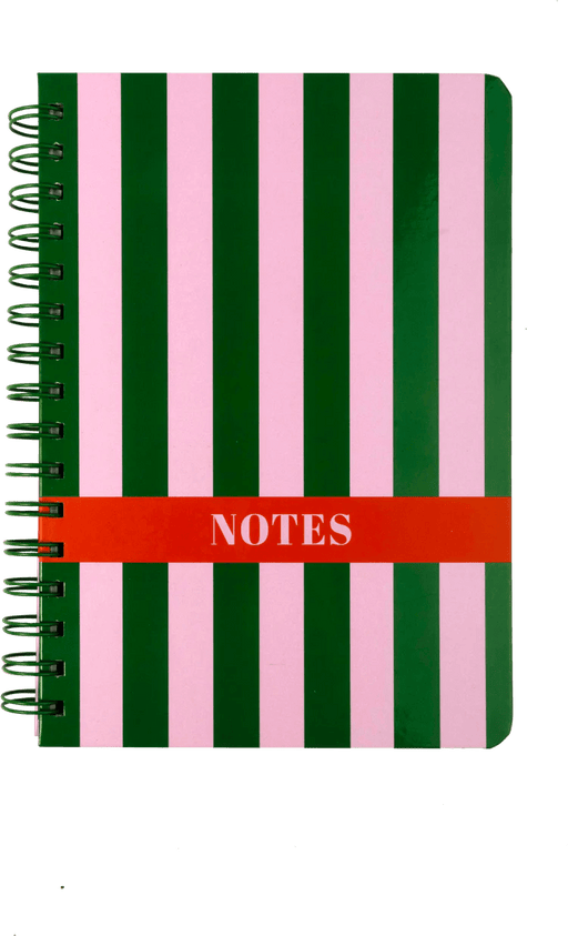 PBI - NOTEBOOK - MEDIUM - PINK AND GREEN Office Supplies