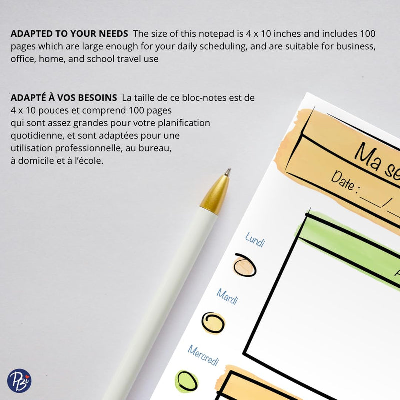 PBI - NOTEPAD - MA SEMAINE Games & Toys