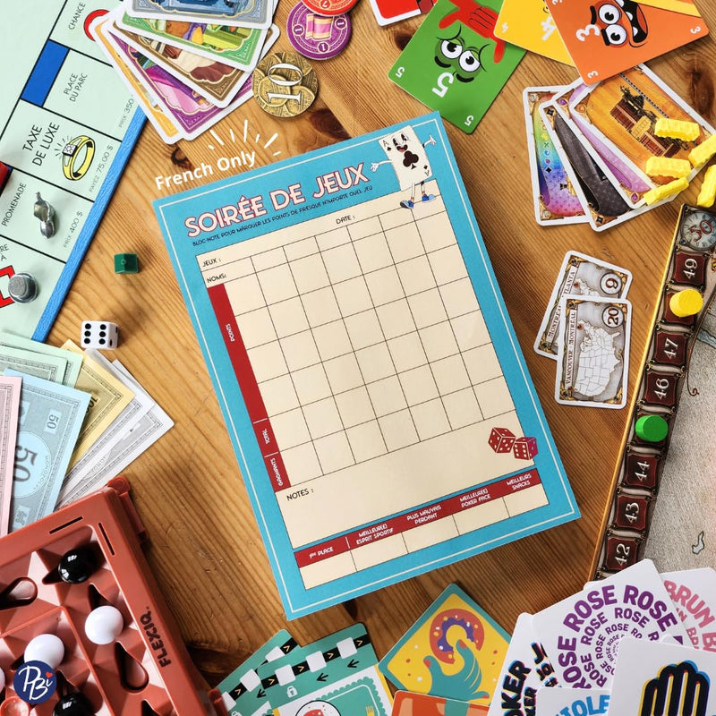 PBI - NOTEPAD - SOIRÉE DE JEUX Games & Toys