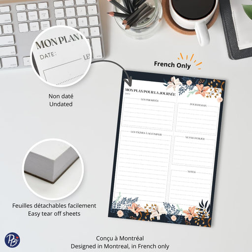 PBI - PLANNING NOTEPAD - FLOWERS Games & Toys