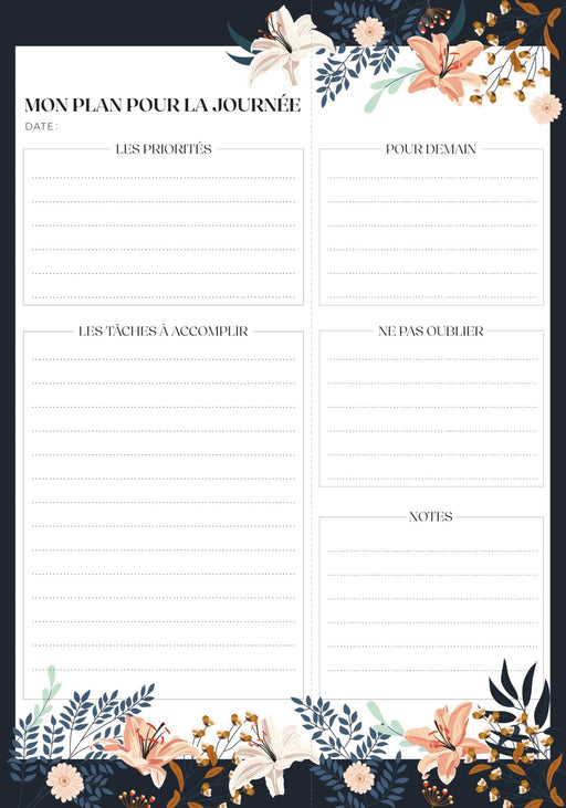 PBI - PLANNING NOTEPAD - FLOWERS Games & Toys
