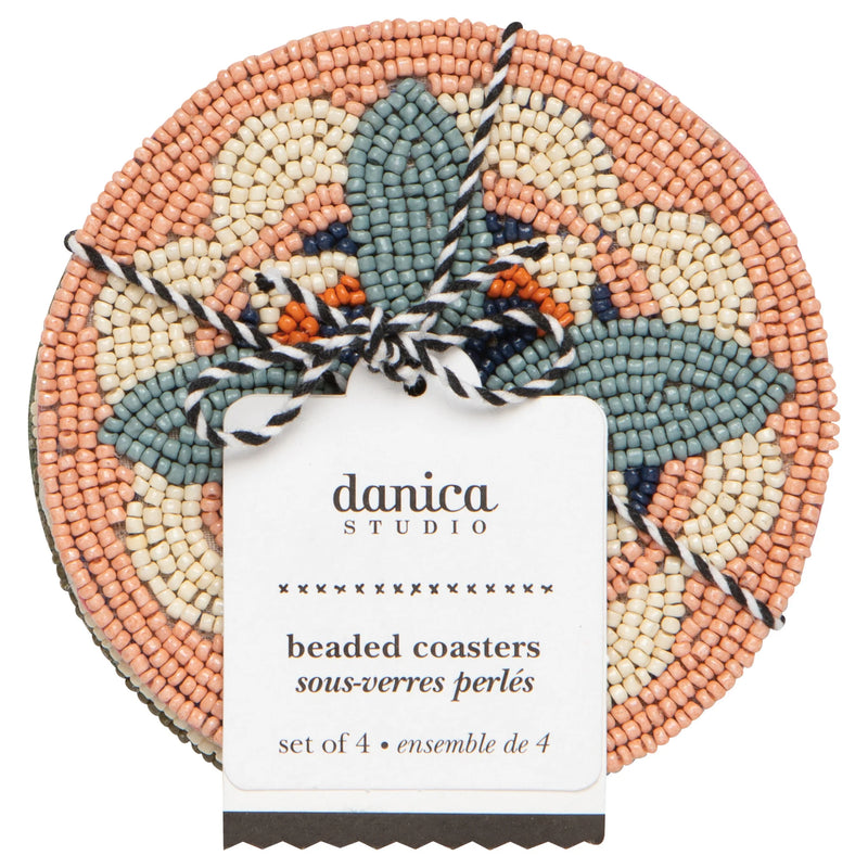 Danica Studio - Coaster Set4 Beaded Form Disco