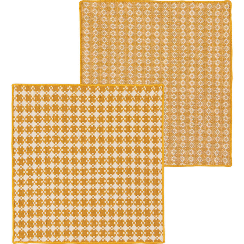 Heirloom - Set/2 Dishcloth Facet Ochre