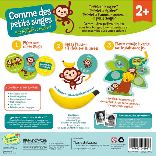 PEACEABLE KINGDOM - COMME DES PETITS SINGES Games & Toys