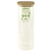 Pebbly - Square Pantry Jar Home & Kitchen 11cm