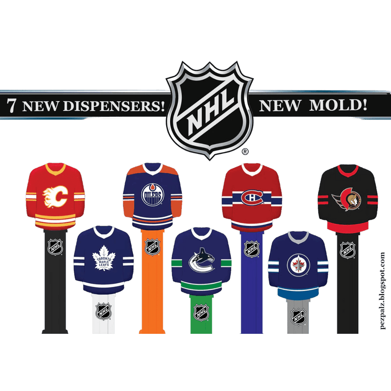 PEZ - Nhl - Hockey Jerseys (Pdq) Assortment Arts & Entertainment