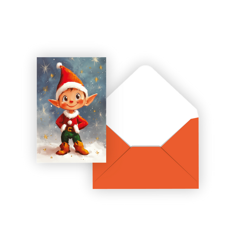Pierre Belvédère Petit Lutin mini Christmas card, product 990259