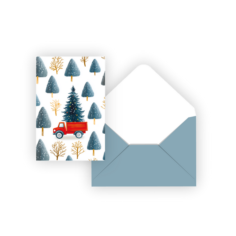 Pierre Belvédère Livraison de Noël mini Christmas card, product 990264