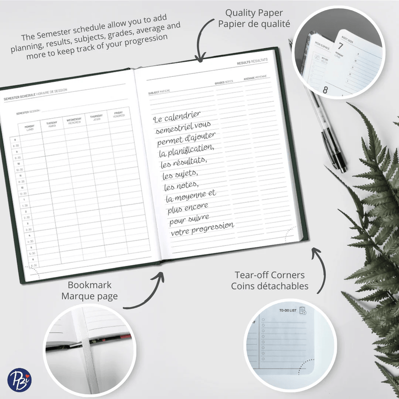 Pierre Belvedere - ACADEMIC AGENDA 2025 - 2026 - MEDIUM - MUSHROOM Office Supplies